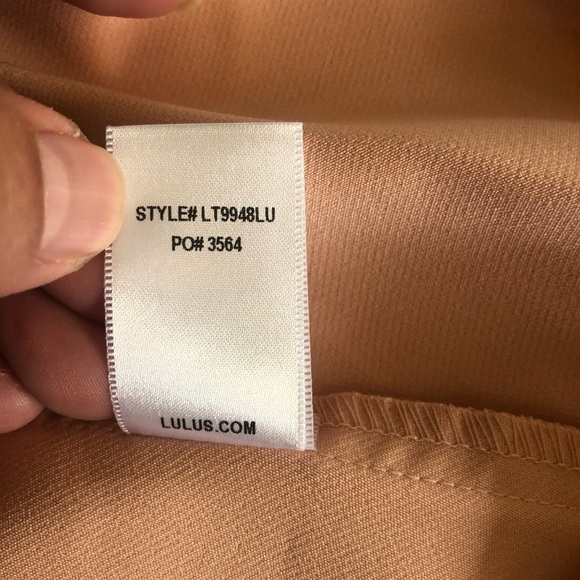 Lulus Simply Joyous Blush Sleeveless Peplum Top Size M - Picture 15 of 16